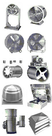 Industrial inline ventilator